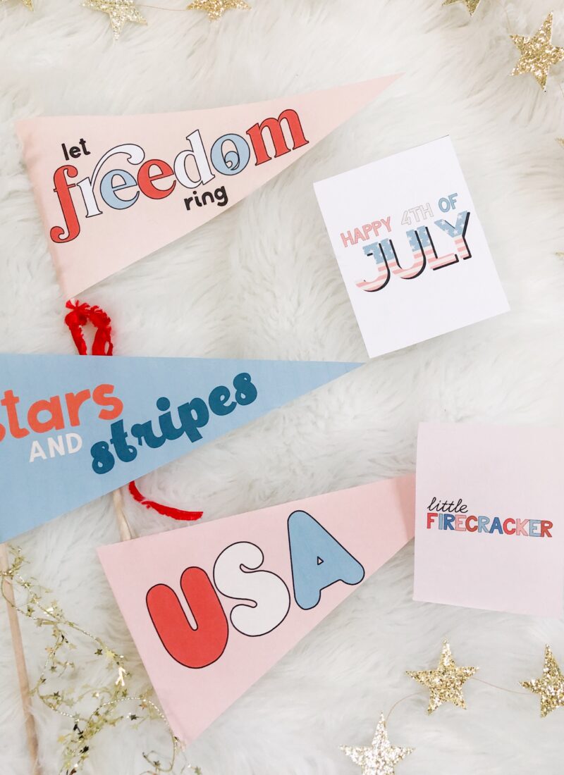 FREE DOWNLOAD: 4th of July Prints & Pennants