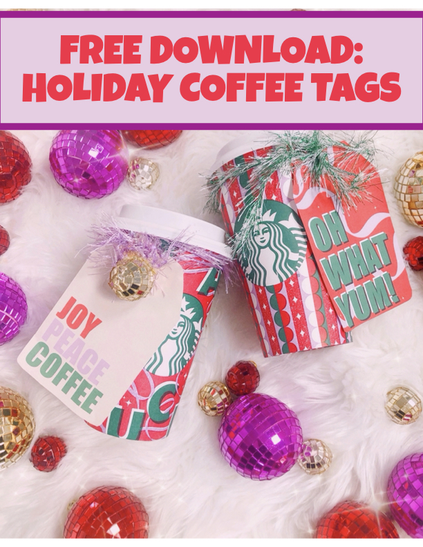 FREE DOWNLOAD: Holiday Coffee Tags