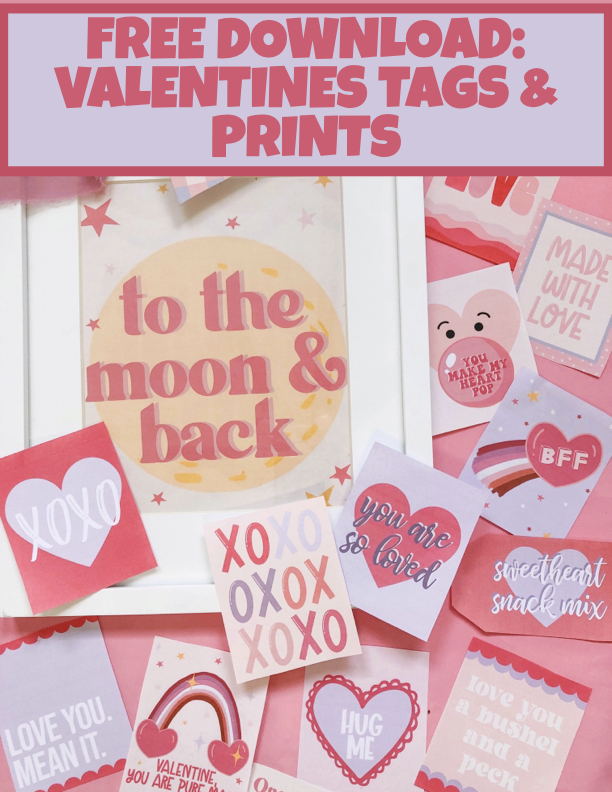 FREE DOWNLOAD: Valentines Tags & Prints