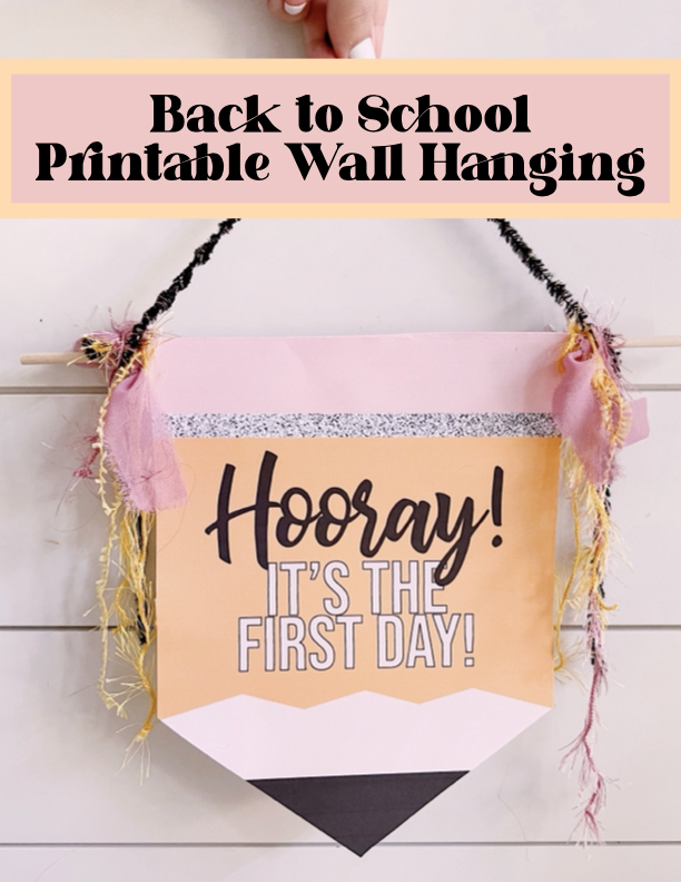 First Day of School Printable Banner