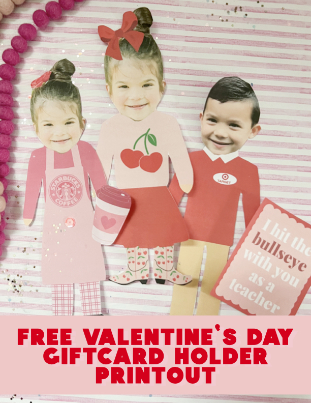 FREE DOWNLOAD: Valentine’s Day Giftcard Printout