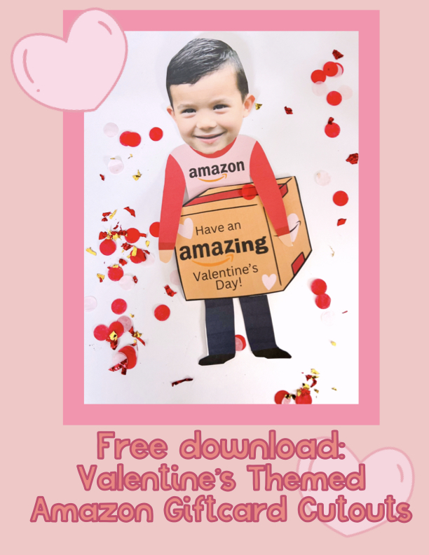 Free Download: Valentine’s Amazon Giftcard Cutout