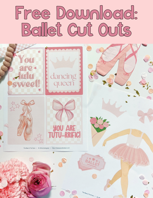 Free Download: Ballet Theme Cut Outs