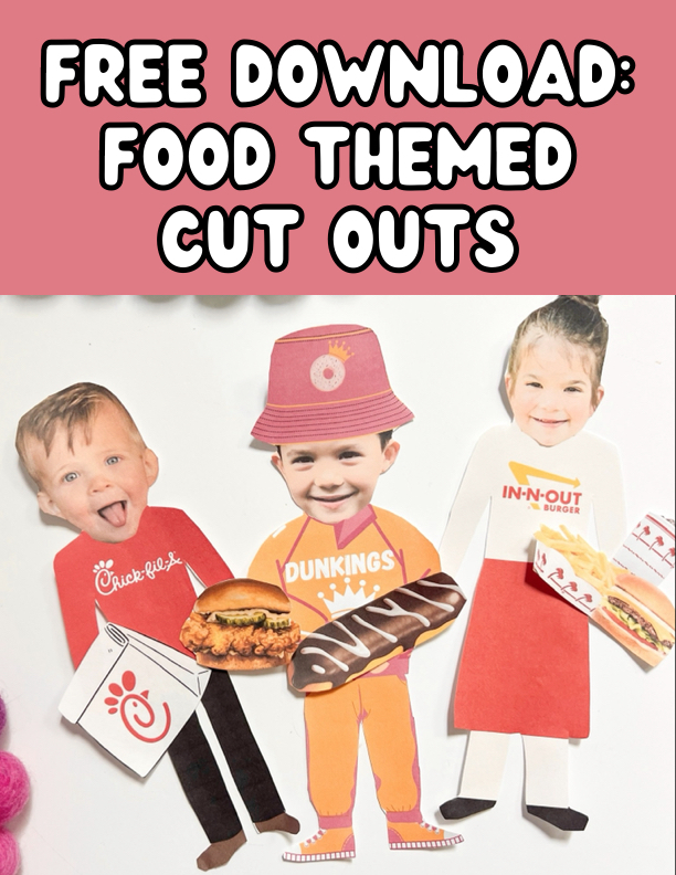 Free Download: Food Themed Cut Outs