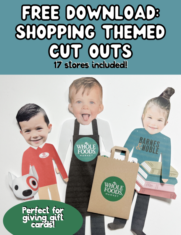 Shopping Themed Cut Outs